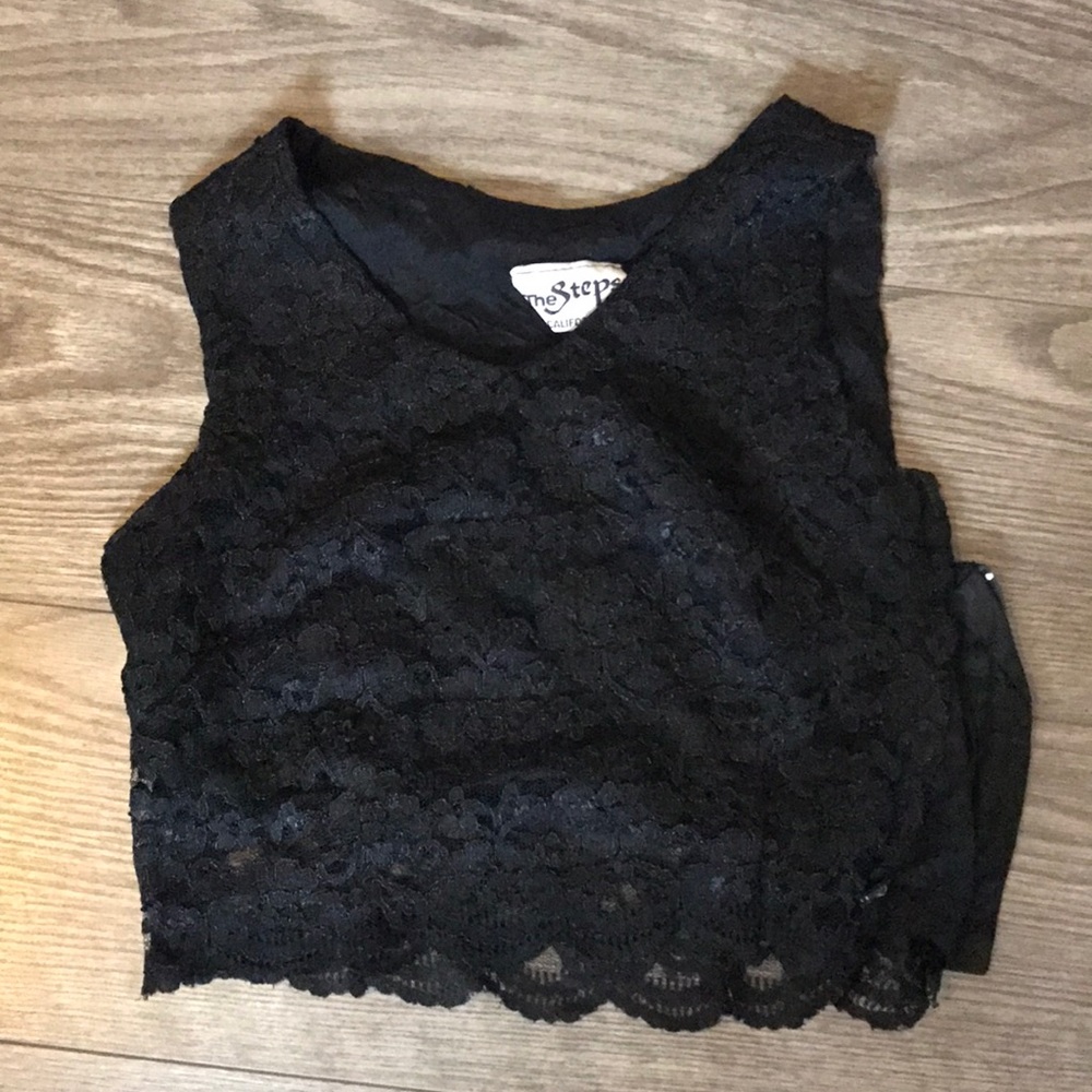 Lace crop top
